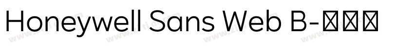 Honeywell Sans Web B字体转换